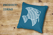 Zentangle Fish, an Animal Illustration by AV Design (Thumbnail 2 of 6)