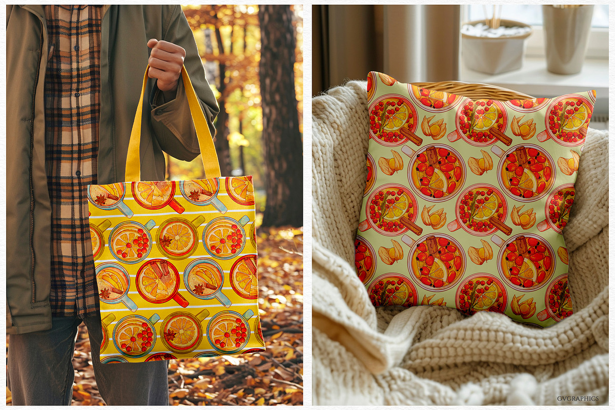 Tea and Cinnamon Collection, a Seasonal Illustration by GVGraphics (Photo 12 of 15)