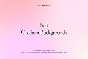Soft Grainy Gradient Backgrounds