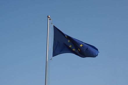 flag of the European Union (EU), a Photo by WorldPhotos