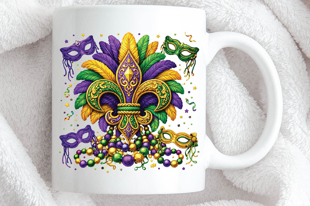 Mardi Gras Png Fleur-de-Lis Yarn Png, an Illustration by DreamPrint404 (Photo 4 of 6)