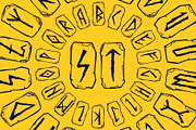 Northern Runes font, a Blackletter Font by kaer_shop (Thumbnail 1 of 6)