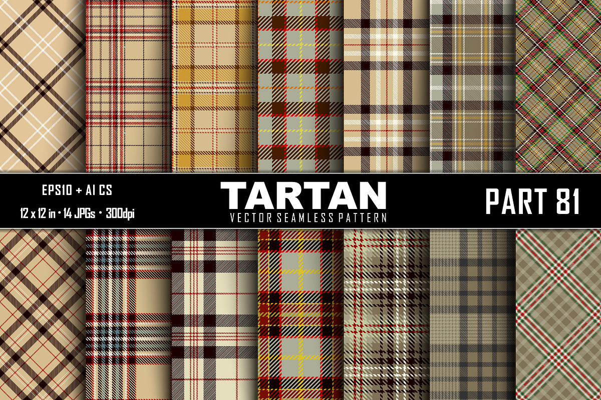 Seamless Tartan Pattern. Part–81, a Pattern Graphic by Vectorchoice