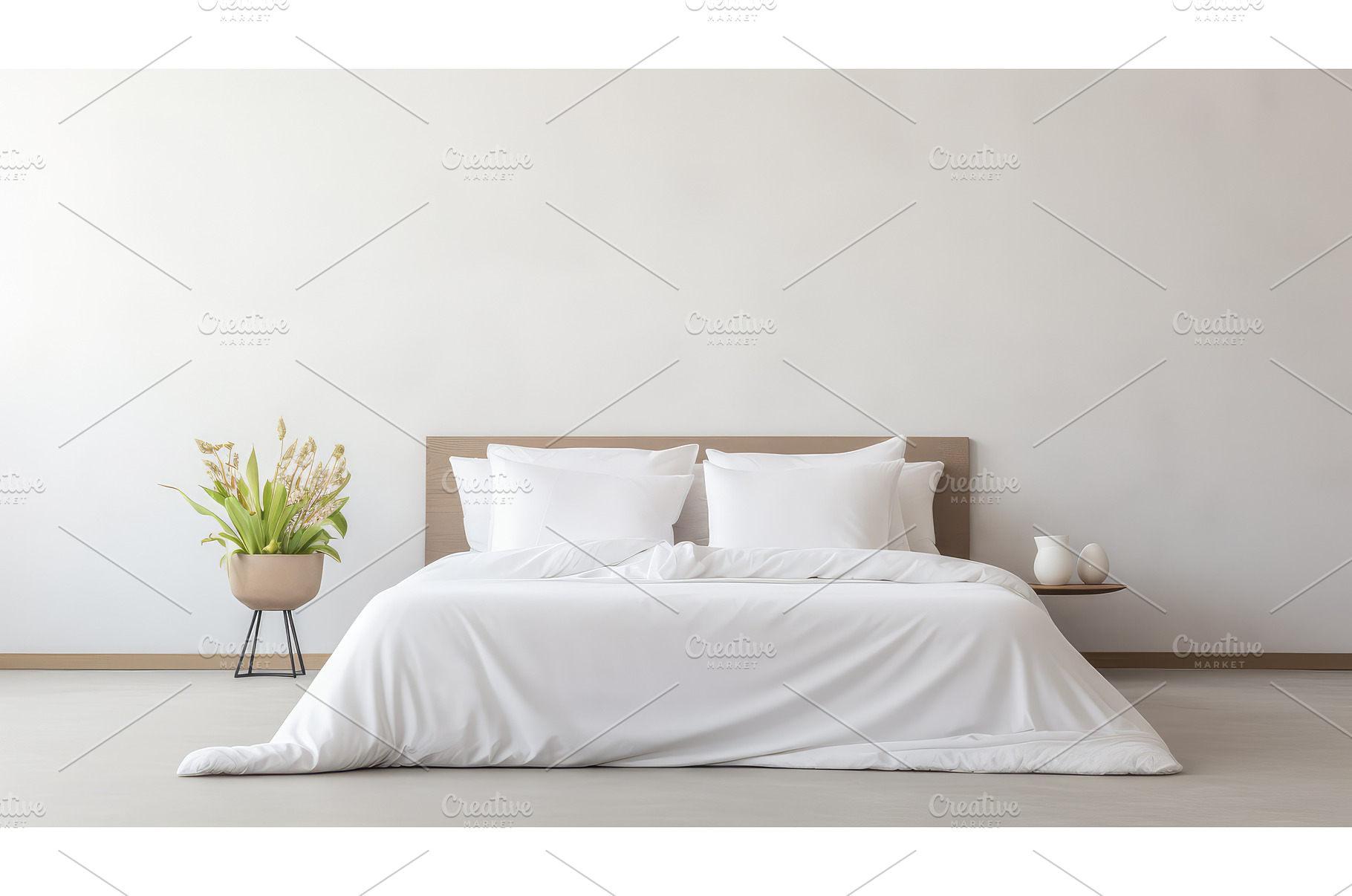 serene pillow on white ai generated, an Arts & Entertainment Photo by pikepicture