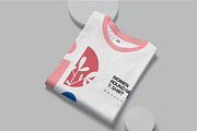 Girl Full Sleeve Crew Tee Mockups, a Shirt Mockup by megostudi0 (Thumbnail 7 of 7)
