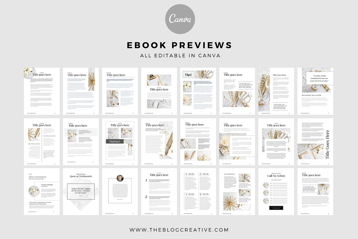 Minimalist Mega Workbook Canva, a Templates & Theme by The Blog Creative (Photo 11 of 12)