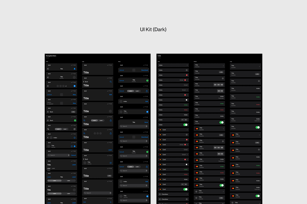 Design Cell UI Kit, an UI Kit Template by Craftwork