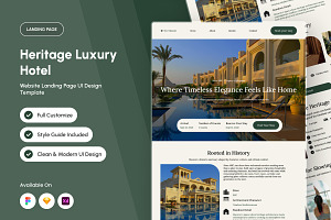 The Valmont - Heritage Hotel Landing, a Landing Page Template by trabaskriya