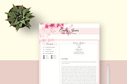 Water Color CV-Resume Template *C, a Resume Template by Showy68 Template (Thumbnail 3 of 5)