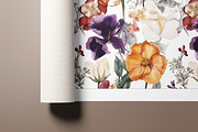 Elegant Watercolor Floral Pattern, a Pattern Graphic by Ninterints (Thumbnail 8 of 8)