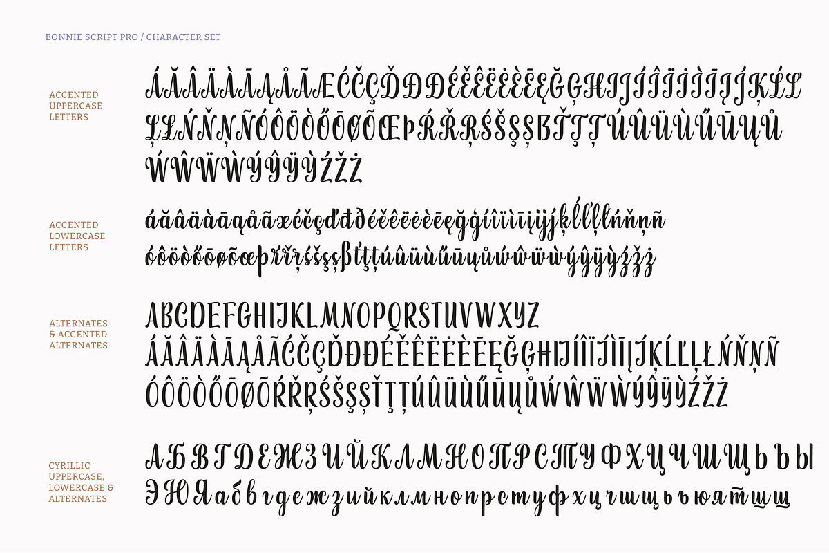 Bonnie Script Pro, a Script Font by Type and Graphics Studio (Photo 22 of 26)