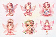 Fairy Garden Watercolor Clipart, an Illustration by CreationArt (Thumbnail 5 of 7)