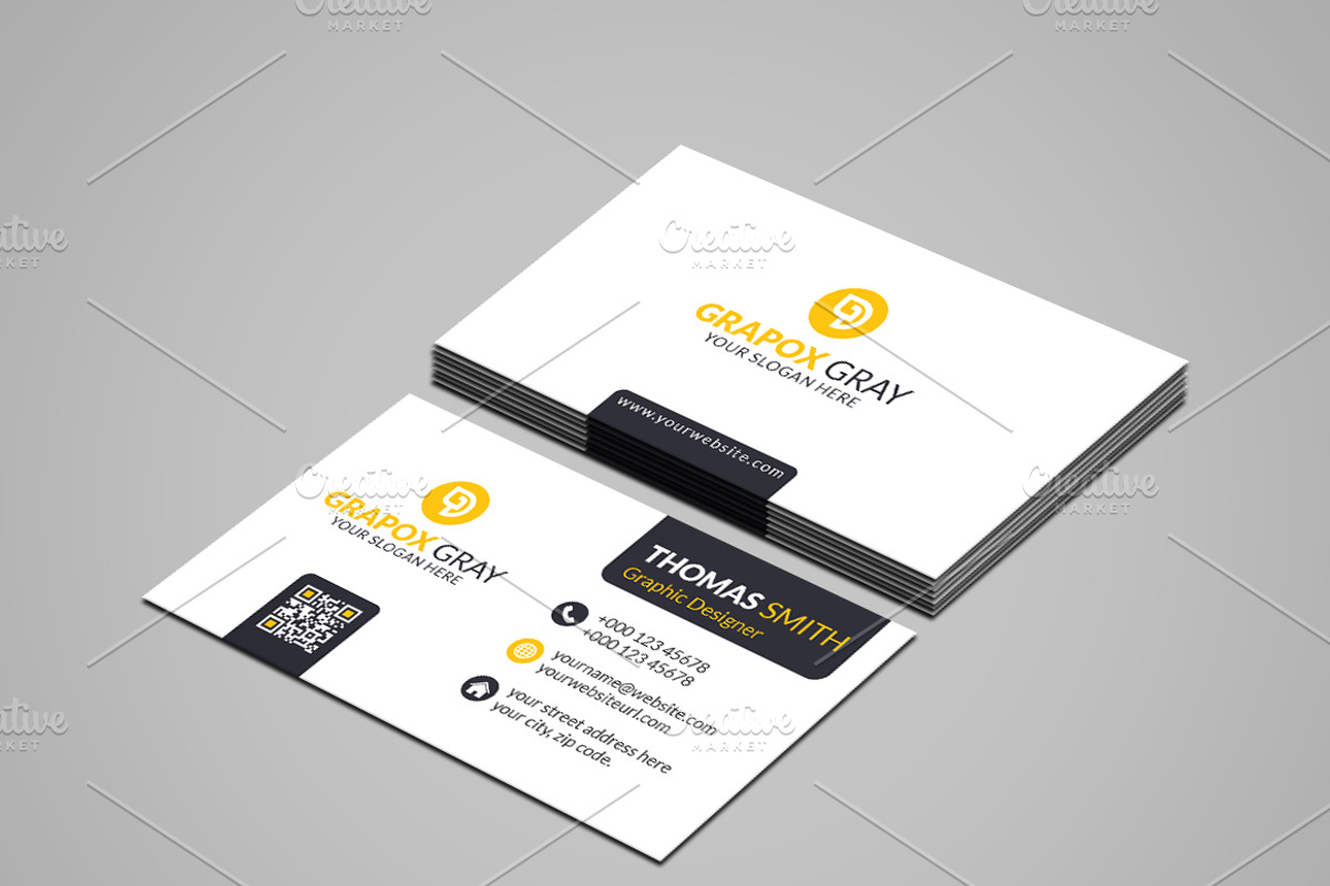 Corporate Business Card Template, a Business Card Template by saifulbranding (Photo 1 of 2)