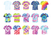 Tie Dye Clipart Set, an Object Illustration by SugarPickle Clip Art (Thumbnail 4 of 4)