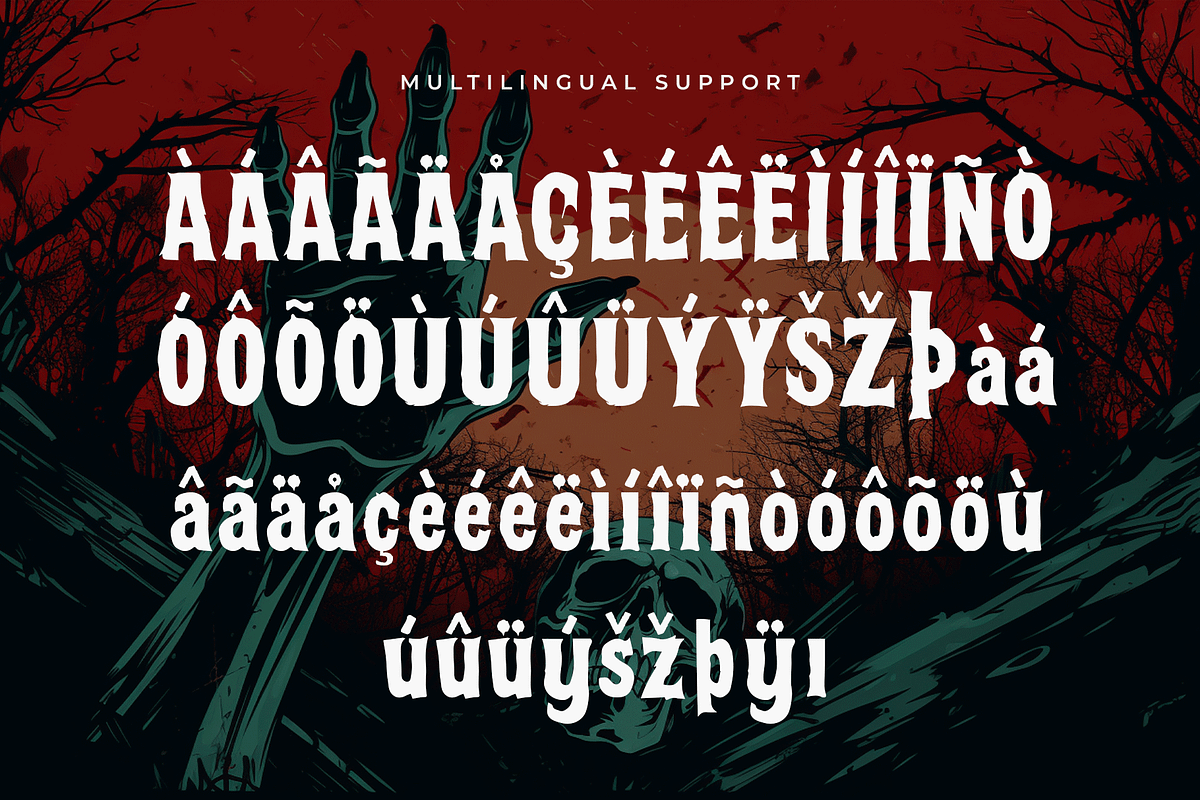 Scary – Modern Horror Font, a Blackletter Font by overlaytemplates (Photo 5 of 5)