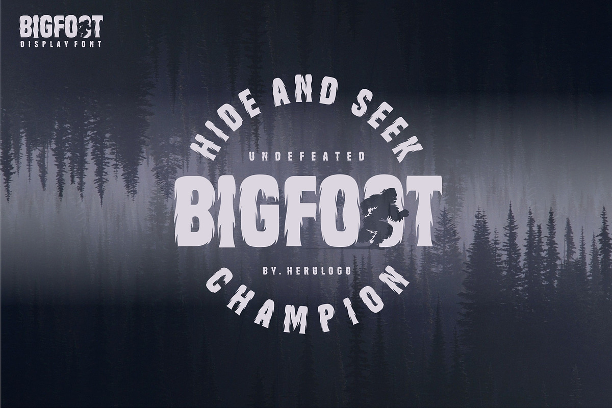 BIGFOOT 2021, a Font by herulogo (Photo 2 of 7)