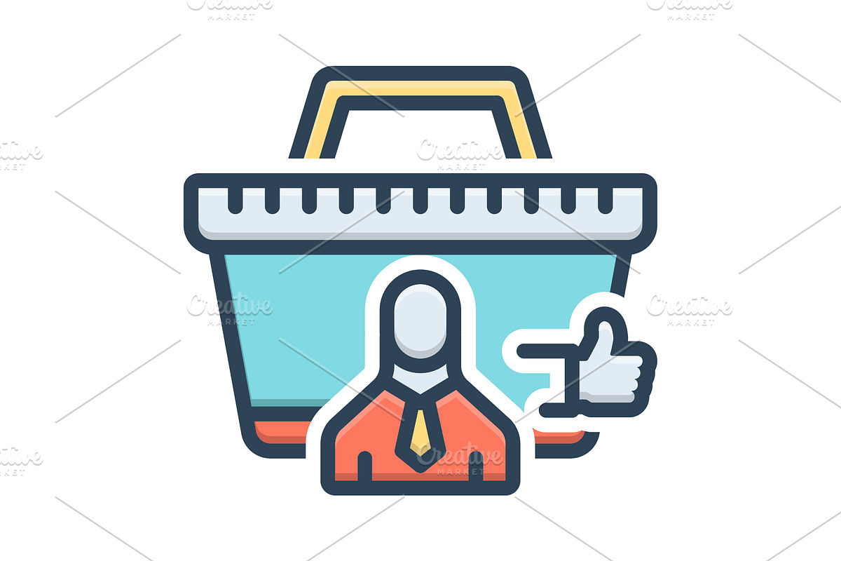 Bestsellers basket color icon, a Duotone Icon by Creative priyanka