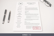 Minimalist CV Resume + Cover Letter, a Resume Template by HIRED Design Studio (Thumbnail 7 of 10)