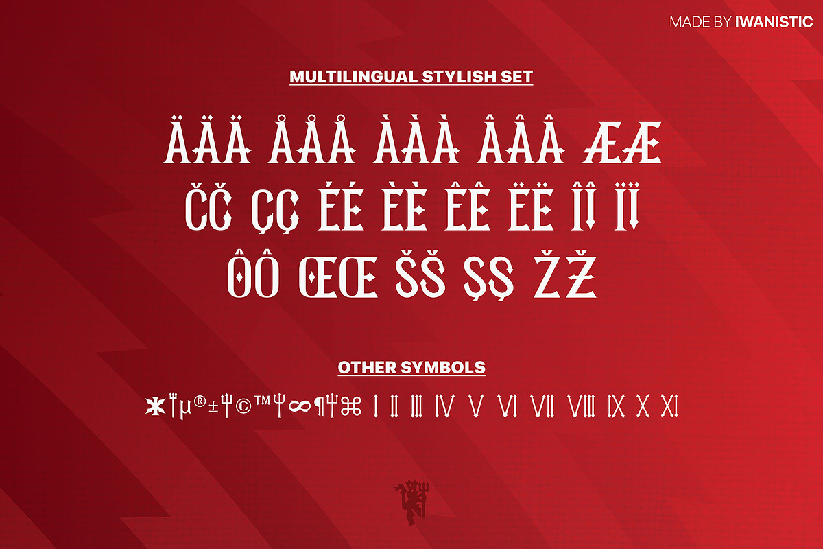 Ala Manchester United 2025 2026 Kit, a Serif Font by Iwanistic (Photo 7 of 15)