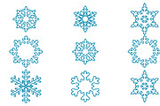 Snowflake Icon Set –Winter Christmas, a Solid Icon by RAHMAT (Thumbnail 2 of 3)