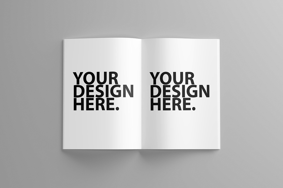 Open Magazine PSD Mockup, a Books & Magazine Mockup by GreatFruit (Photo 2 of 6)
