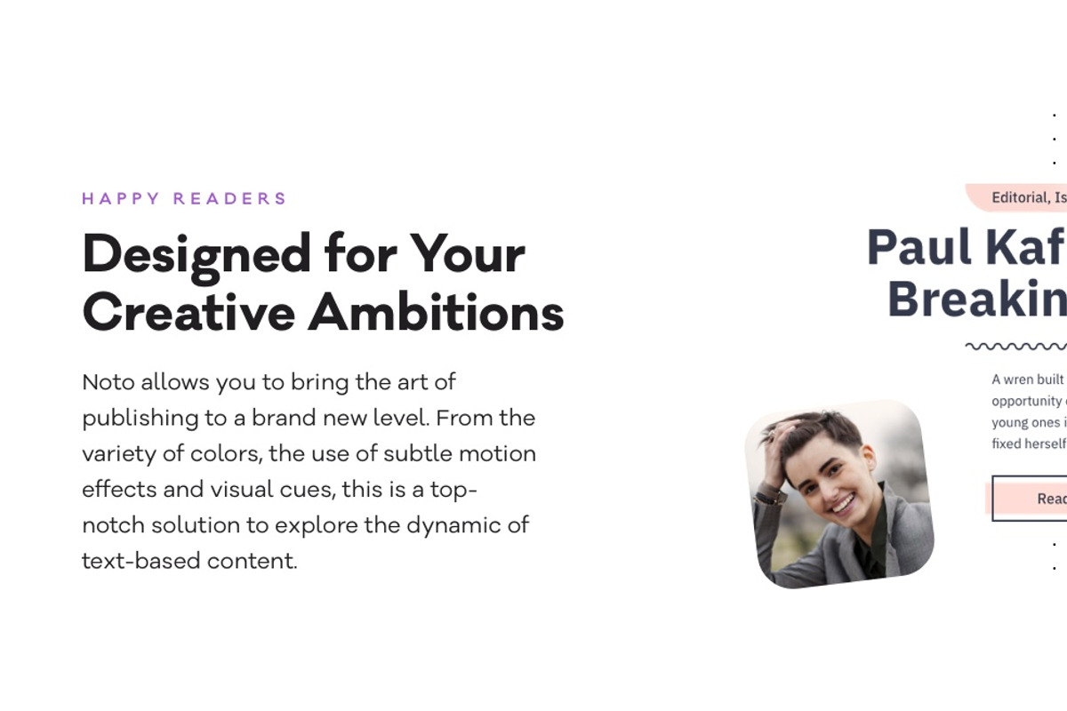 Noto – A Distinctive Blogging Theme, a WordPress Template by Pixelgrade (Photo 3 of 4)