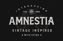 Amnestia Typeface with Extra