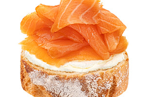 Smoked salmon slices, a Food & Drink Photo by Max Lashcheuski