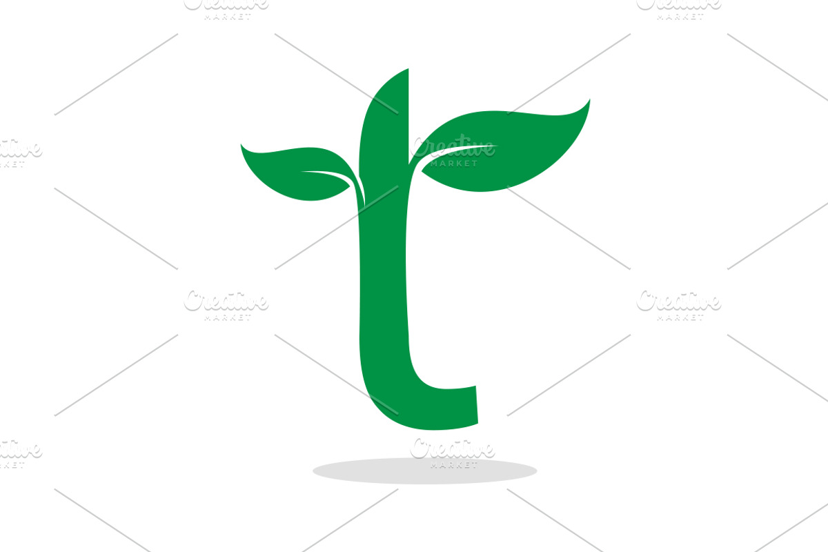 Herbal symbol for letter t, a Branding & Logo Template by Super Accurate