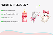 Coquette Halloween Clipart Bundle, a Decorative Illustration by Anca Digital Vibe (Thumbnail 6 of 7)