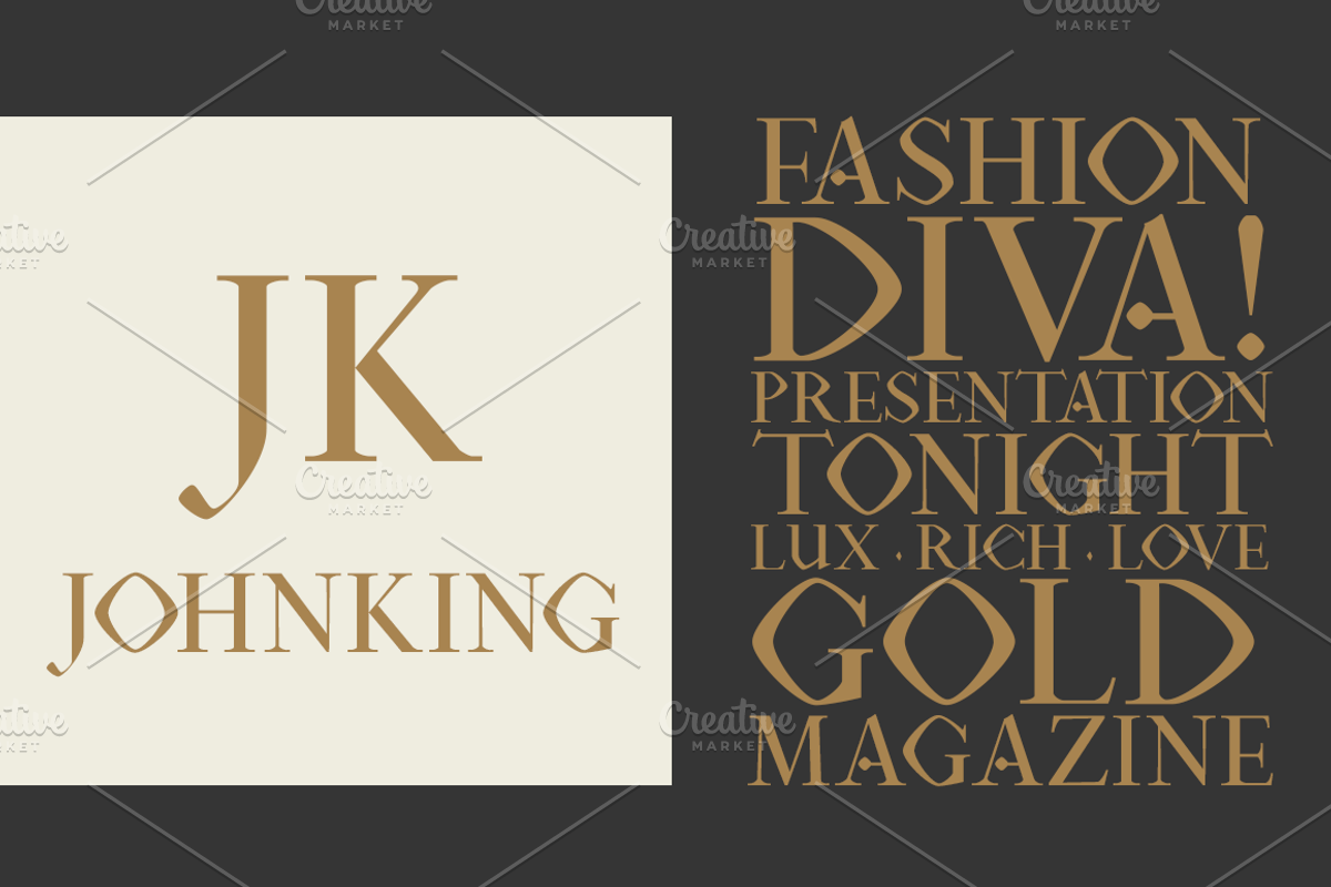 Rojenstone Font preview 3