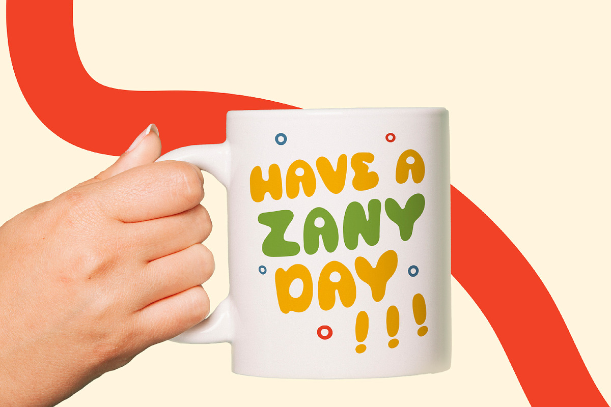 Zany - Quirky and Bubbly Tyepface, a Font by Miles McMahon (Photo 4 of 5)