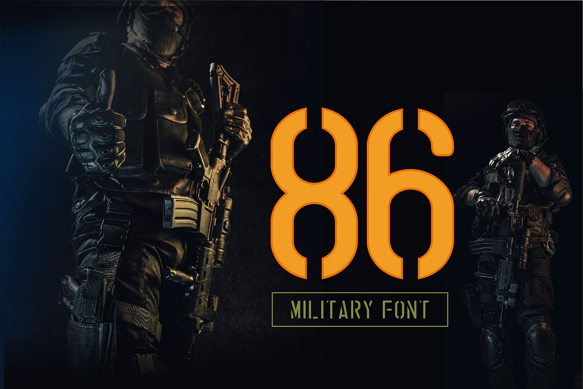 STENCIL ARMY Military Font, a Symbol Font by WAP (Photo 3 of 7)