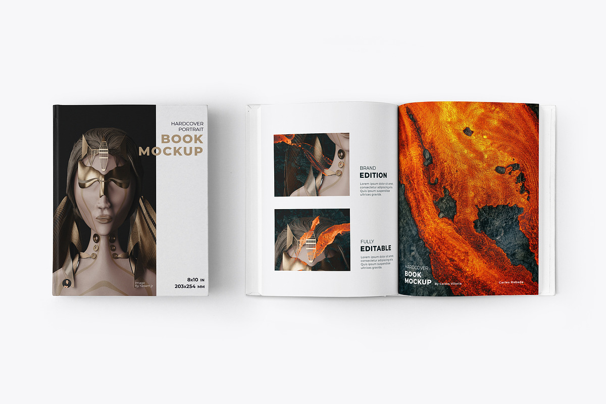 8x10 In - Hardcover Book Mockups, a Print Template by Mockups by Carlos Viloria (Photo 9 of 13)