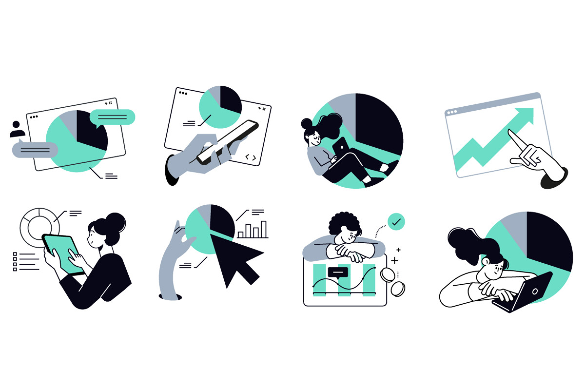 Statistics and analytics, an Illustration by PureSolution (Photo 6 of 6)