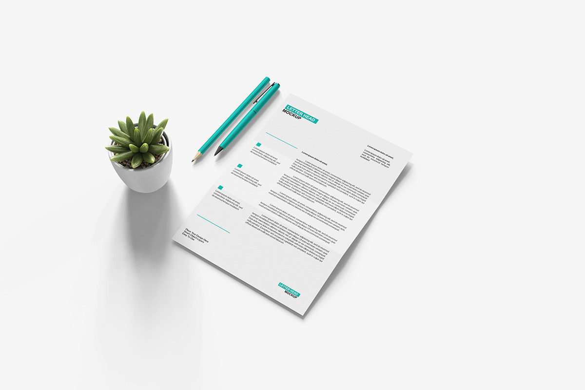 Letterhead Mockup, a Product Mockup by Indah (Photo 6 of 6)