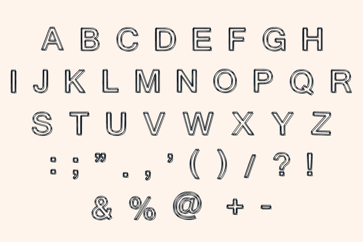 Hello Glitch Font, a Font by Fourteen Letter (Photo 5 of 7)