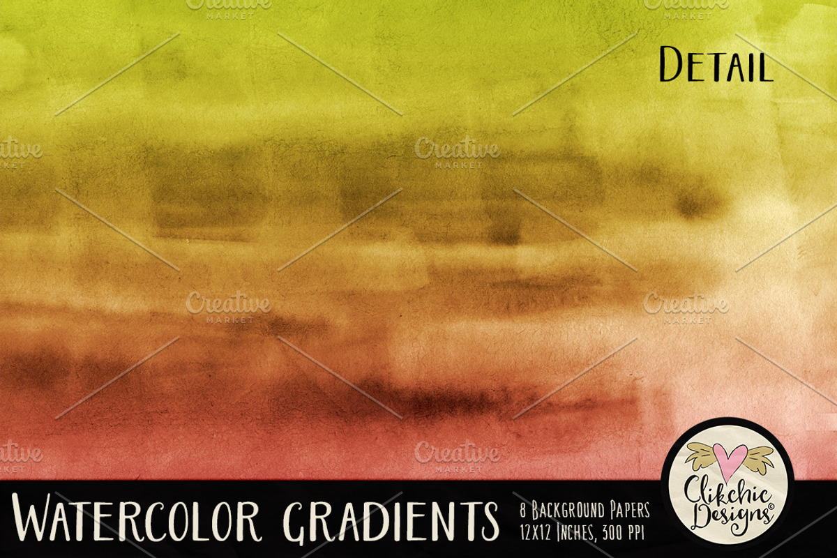 Watercolor Gradients Texture Pack preview 3