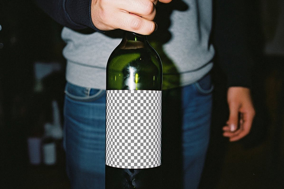 Wine Bottle Mockup, a Product Mockup by Designer Dude (Photo 2 of 2)