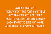 Argeno - Paint Font, a Sans Serif Font by QR Design Studio (Thumbnail 4 of 7)