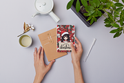 Christmas Card Design Bundle 7 Anime, a Card Template by Jay Major Designs (Thumbnail 3 of 10)