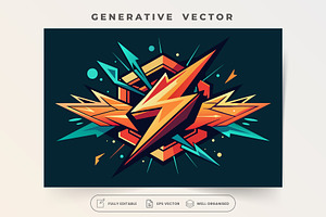 Dynamic Lightning Symbol Vector Illu, a Graphic by SaroStock