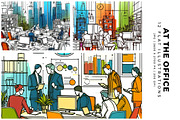 At The Office, a Person Illustration by Digital Art Creations (Thumbnail 2 of 7)