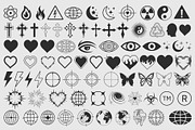 Y2K VECTOR SHAPES COLLECTION, a Pattern Graphic by craftlove (Thumbnail 6 of 14)