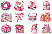 Retro Pink Christmas Sublimation, an Illustration by CreationArt (Thumbnail 3 of 4)