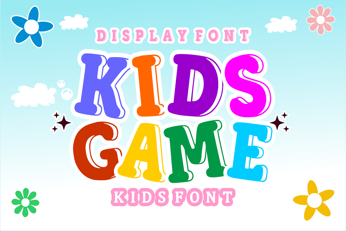 Rainbow Squash - Cute Playful Font, a Slab Serif Font by KiddoGlyphs Studio (Photo 3 of 4)