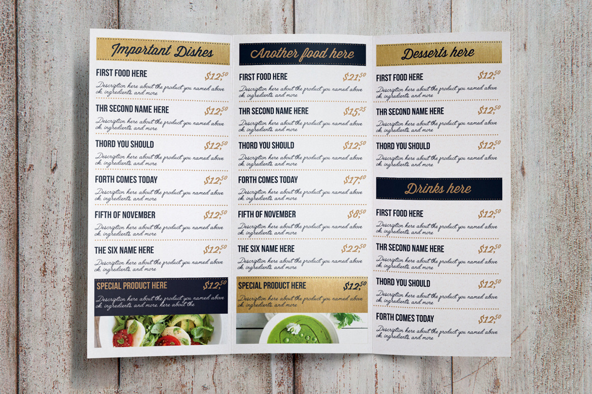 Restaurant Food Menu, a Templates & Theme by ZiziMarket (Photo 3 of 5)