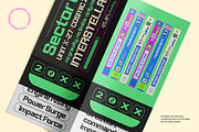 Metaor Aftershift Retro Futuristic, a Sans Serif Font by AmorfaType (Thumbnail 8 of 10)