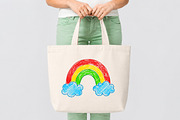 Hand Drawn Rainbow PNG, a Seasonal Illustration by Canvas Craft (Thumbnail 4 of 6)