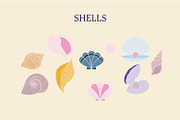 Summer Cute Mermaid Handrawn Clipart, a Decorative Illustration by Ginny and Sam (Thumbnail 4 of 15)